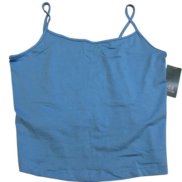 Wild Fable Women's Light Blue Slim Fit Cropped Cami Tank Top - Size XL - NWT - Picture 6 of 6